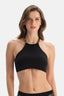 Siyah Halter Yaka Bikini Üst