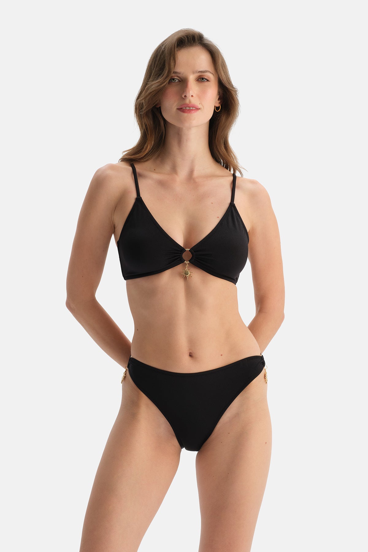 Siyah Düşük Bel Bikini Alt