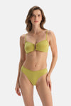 Fıstık Yeşili Normal Bel Bikini Alt