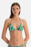 Multicolor Üçgen Bikini Üst