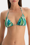 Multicolor Üçgen Bikini Üst