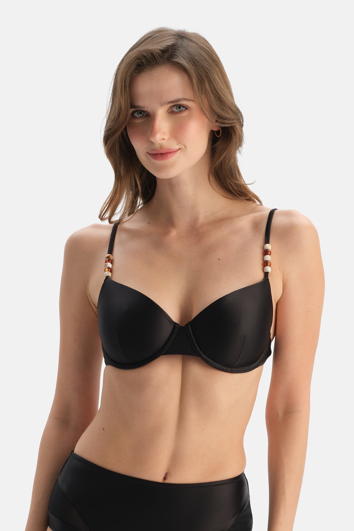 Siyah Kaplı Bikini Üst
