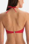 Kırmızı Straplez Bikini Üst