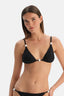 Siyah Üçgen Bikini Üst
