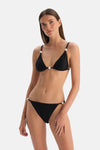 Siyah Üçgen Bikini Üst