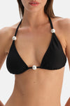 Siyah Üçgen Bikini Üst