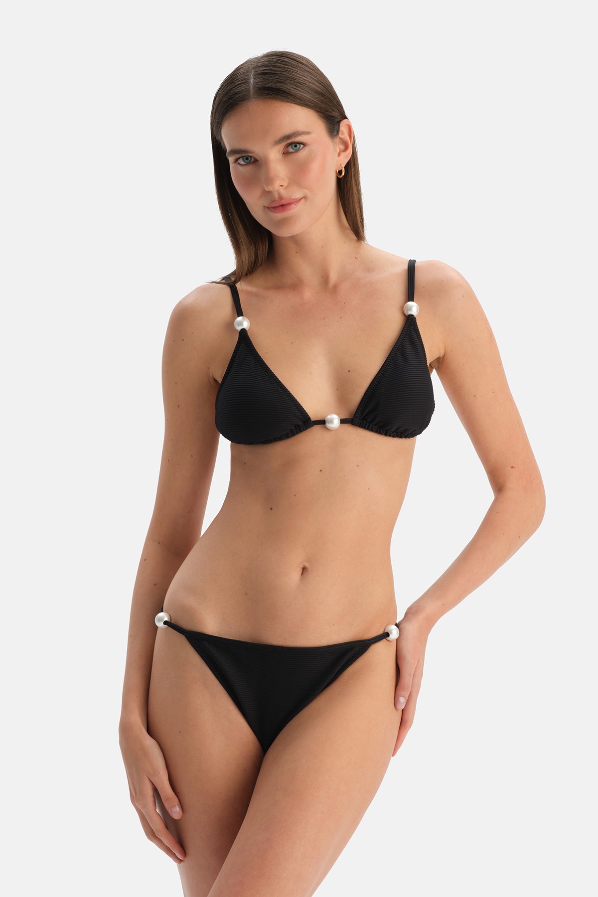 Siyah Düşük Bel Bikini Alt