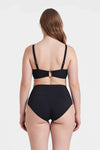 Siyah Korseli Toparlayıcı Bikini Üst