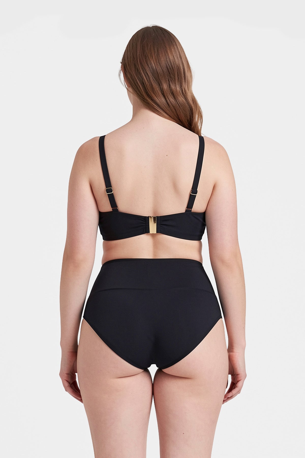 Siyah Yüksek Bel Bikini Alt