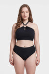 Siyah Yüksek Bel Bikini Alt