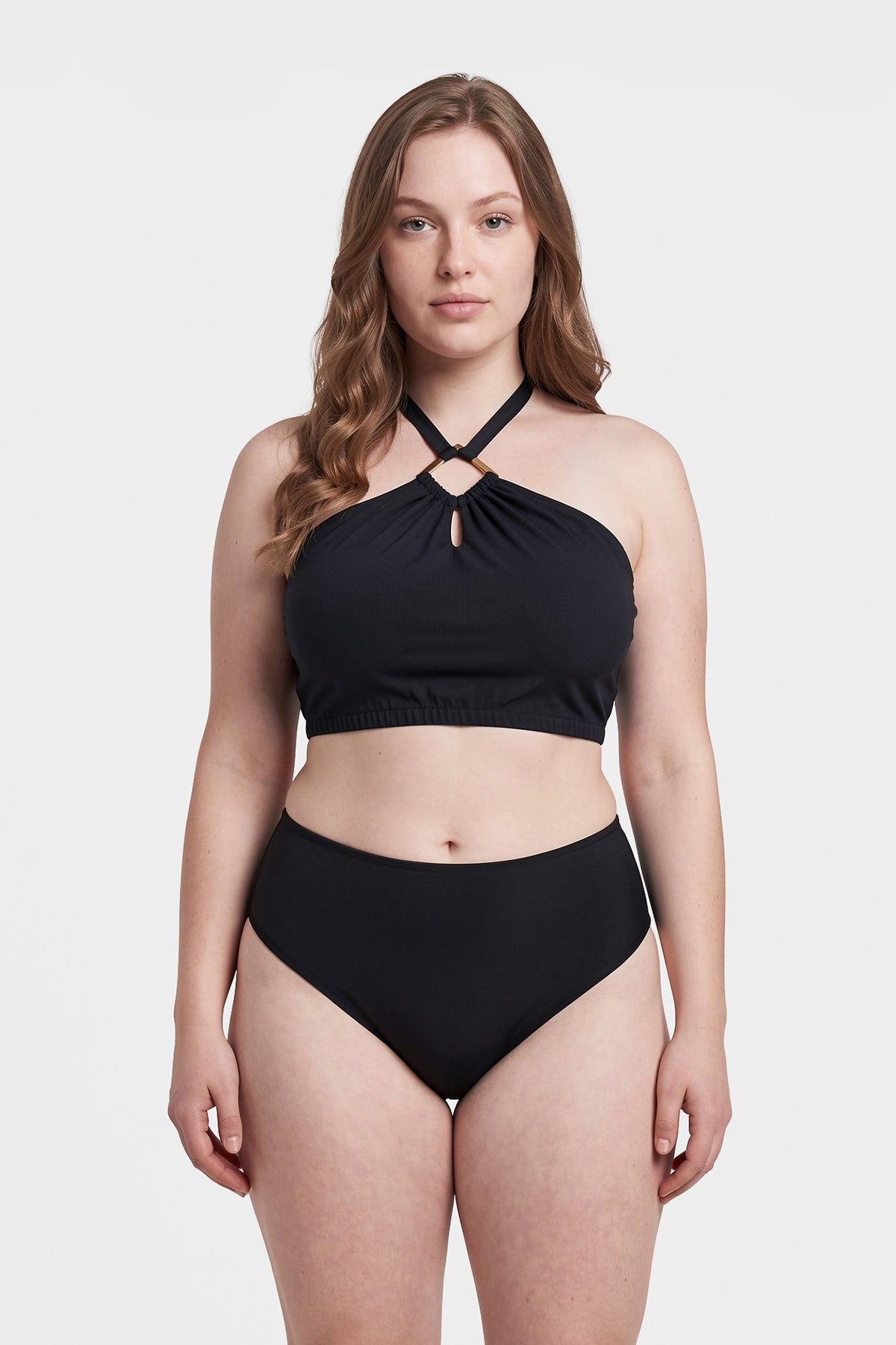 Siyah Yüksek Bel Bikini Alt