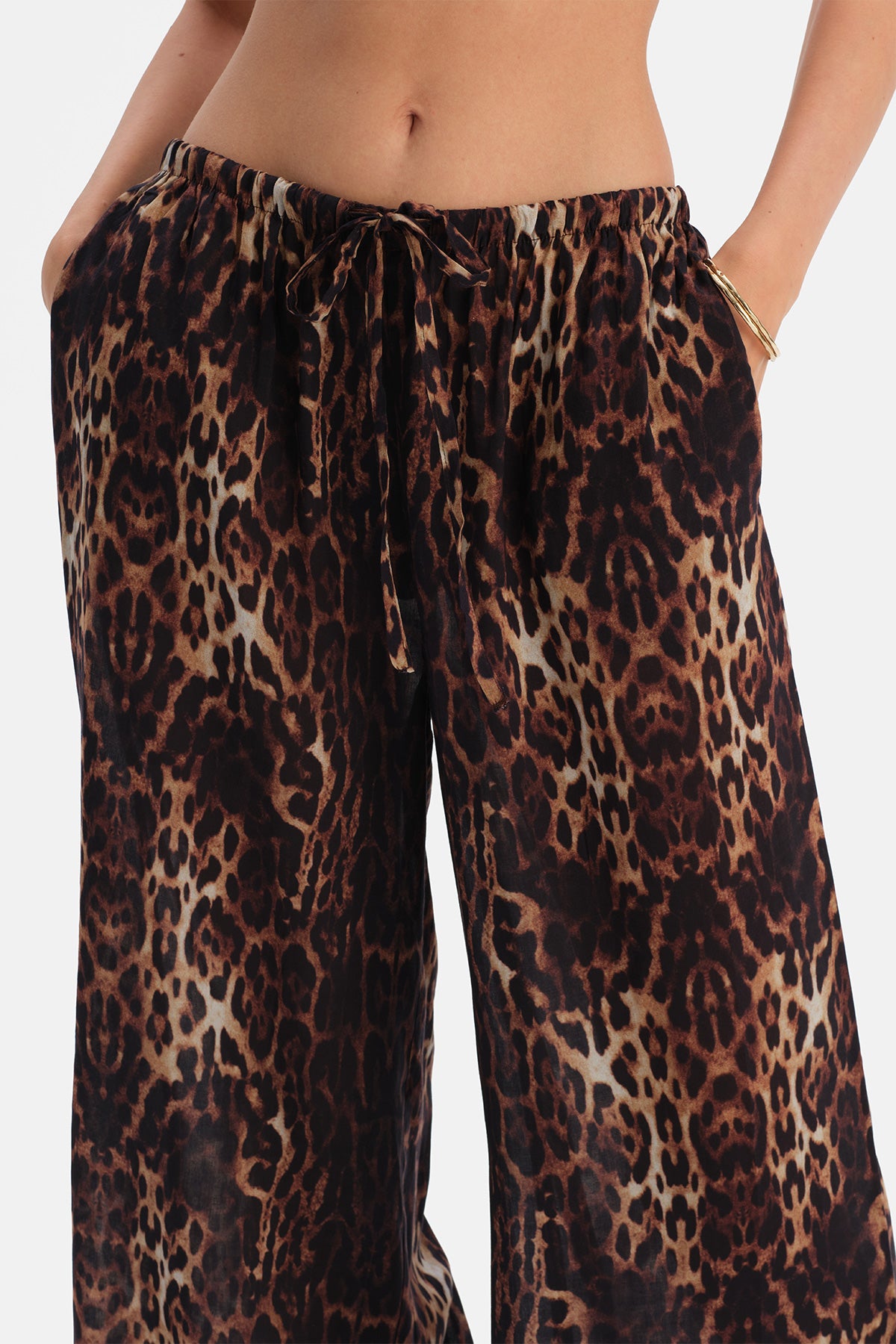 Multicolor Leoparlı Pantolon