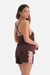 YAKA DANTEL DETAYLI CAMISOLE SET