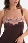 YAKA DANTEL DETAYLI CAMISOLE SET