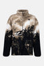 Haki Dağ Manzaralı Sweatshirt