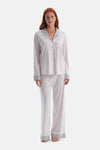 GEOMETRİK DESENLİ GÖMLEK PANTOLON TAKIM