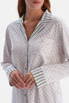 GEOMETRİK DESENLİ GÖMLEK PANTOLON TAKIM