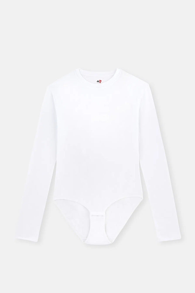 Beyaz Çıtçıtlı Body