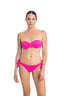 Pembe Luplu Straplez Tek Bikini Üst