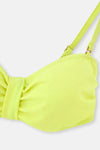 Sarı Luplu Straplez Tek Bikini Üst