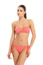 Oranj Kırmızı Bağcıklı Tek Bikini Alt