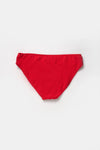 Kırmızı Orta Kenar Tek Bikini Alt