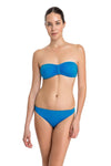 Mavi Straptez Bikini Üst