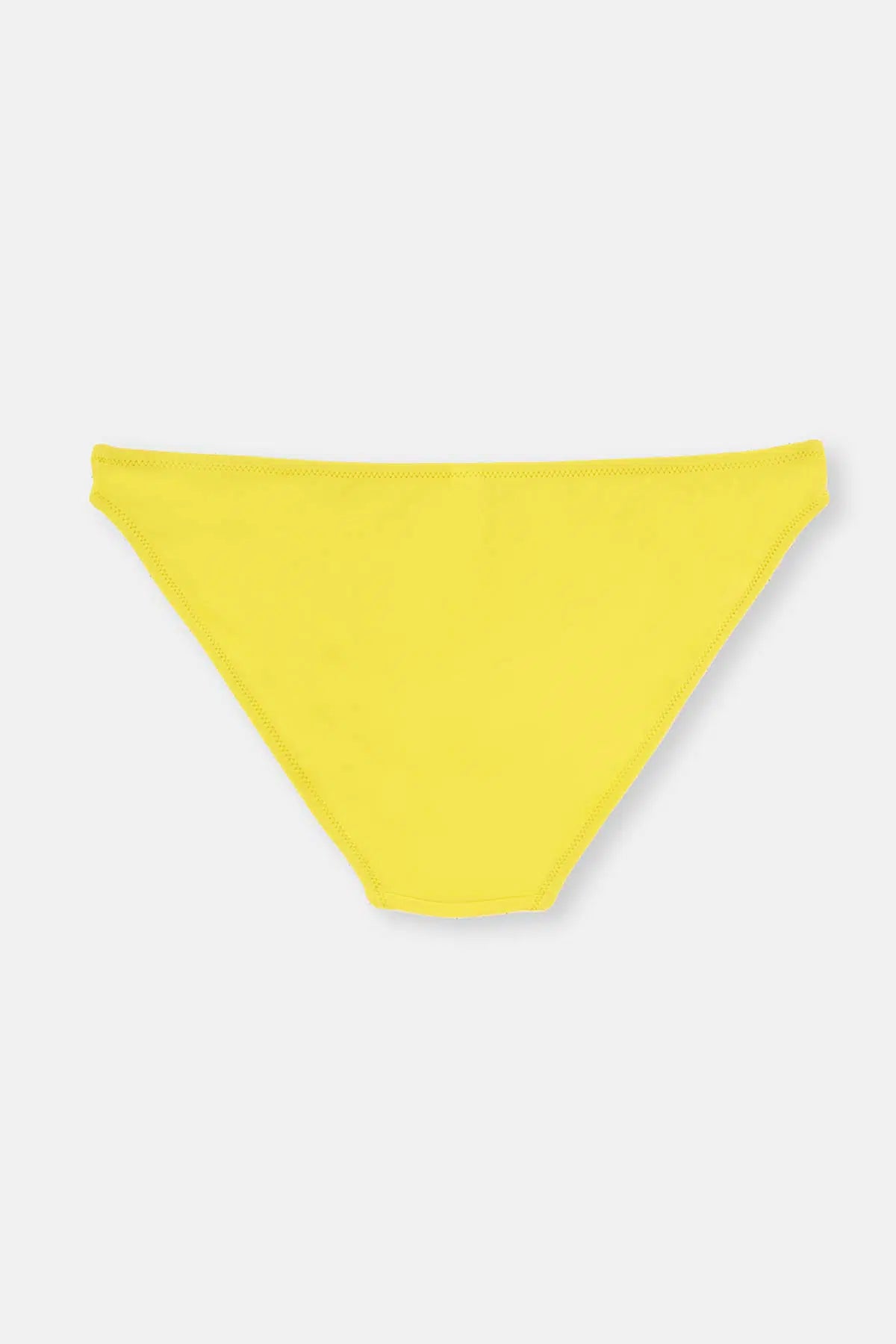 Sarı Orta Kenar Normal Bel Tek Bikini Alt