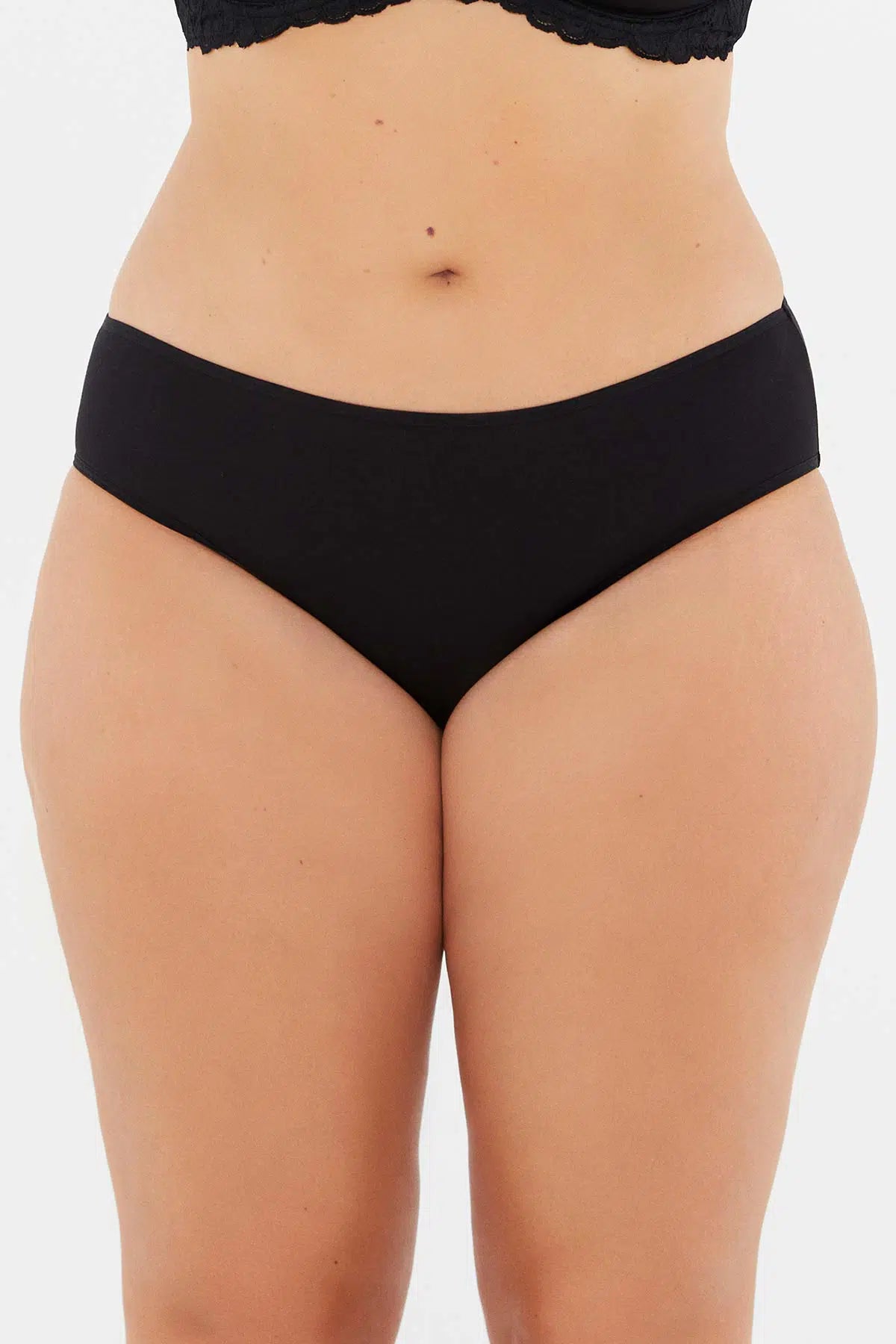 Siyah Yüksek Bel 3'lü Slip Külot