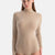 Sütlü Kahve Modal Kaşmir Uzun Kollu Balıkçı Yaka Bodysuit