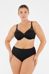 Siyah Lily Yüksek Bel Slip