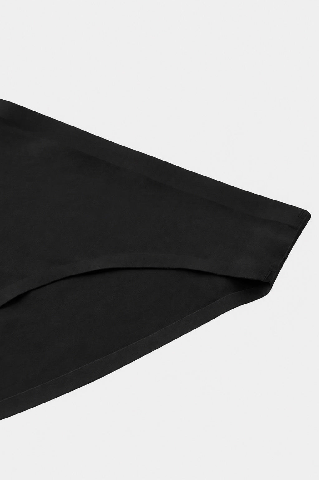 Siyah Modal Yapıştırma Brief Külot