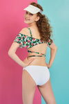 Yeşil Önden Bağlı Bikini Üstü