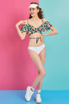 Yeşil Önden Bağlı Bikini Üstü