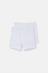 Beyaz Pamuklu 2'li Boxer