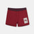 Bordo Baskılı Pamuklu Boxer