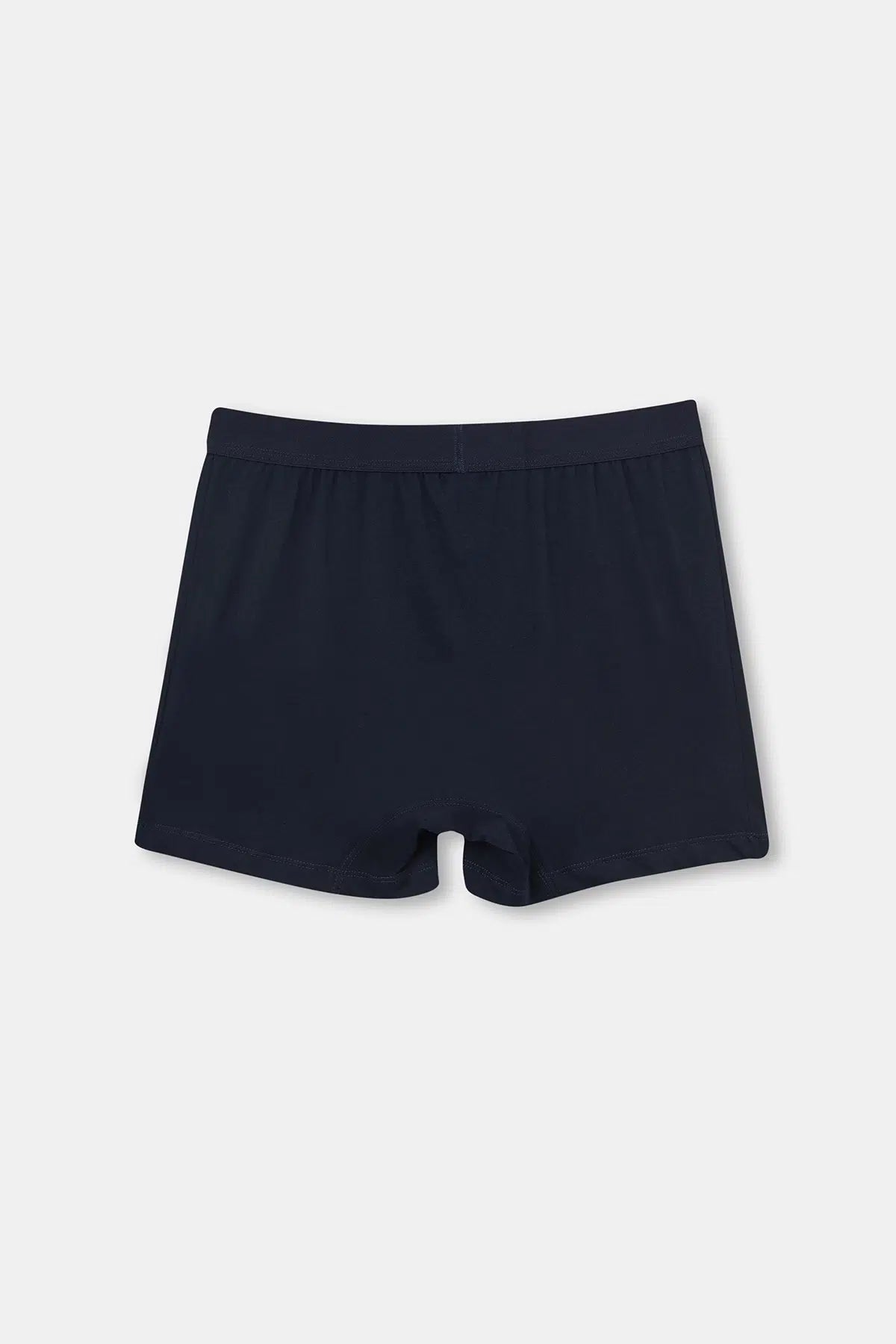Lacivert Baskılı Pamuklu Boxer