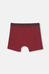 Bordo Spor Pamuklu Boxer