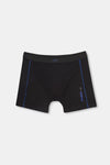 Siyah Spor Pamuklu Boxer