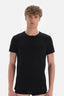 Siyah Compact O Yaka T-Shirt