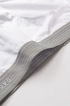 Beyaz Penye Compact Düz Erkek Slip Külot