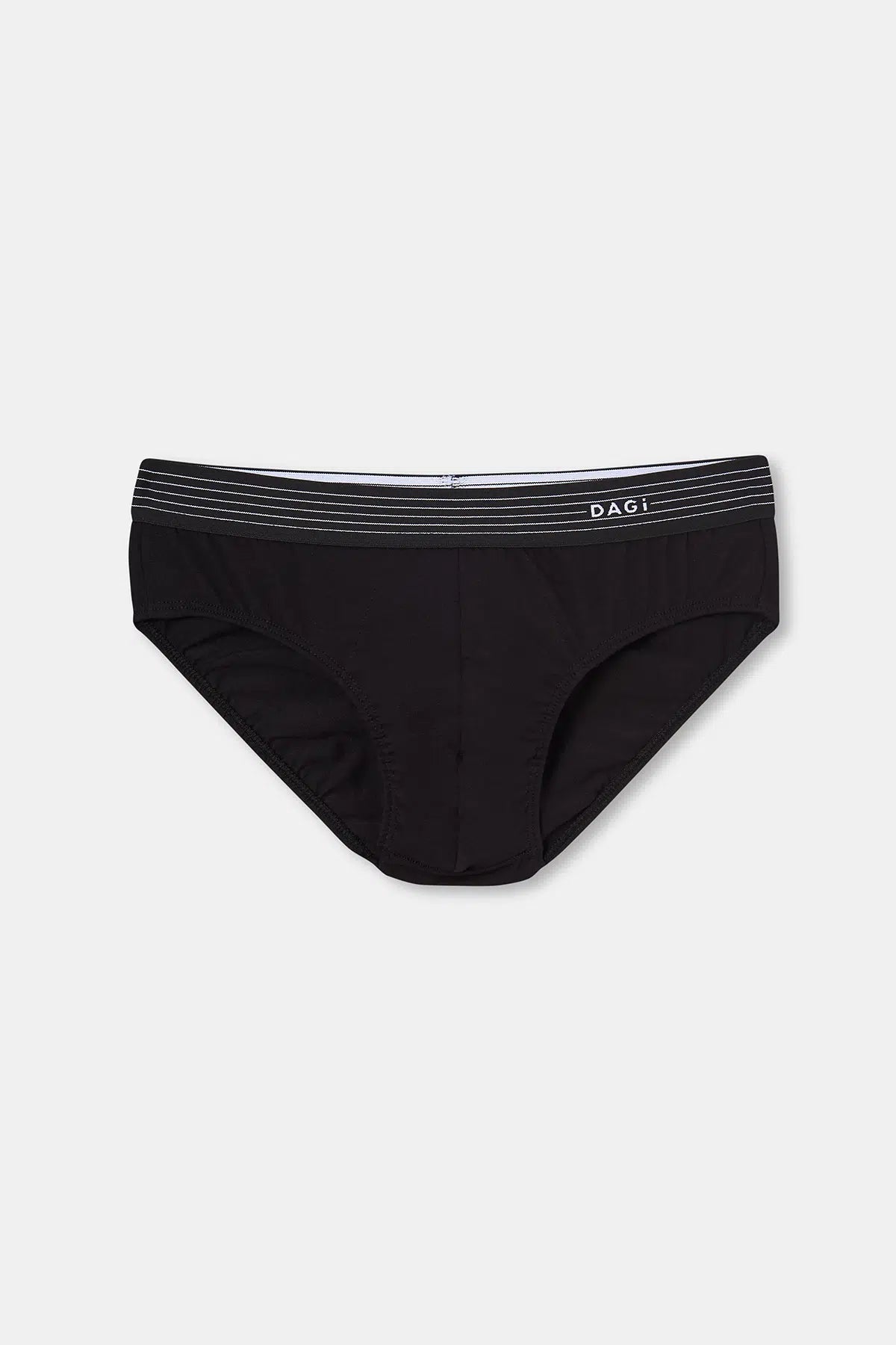 Siyah Penye Compact Düz Erkek Slip Külot