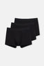 Siyah Compact Düz 3'lü Boxer