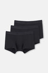 Siyah Basic Micro Modal 3'lü Boxer