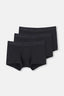 Siyah Basic Micro Modal 3'lü Boxer