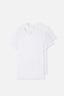 Beyaz Compact O Yaka 2'li T-Shirt