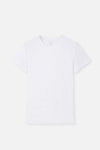 Beyaz Compact O Yaka 2'li T-Shirt