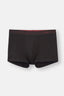 Siyah 5210 3'Lü Düz Pamuk Boxer
