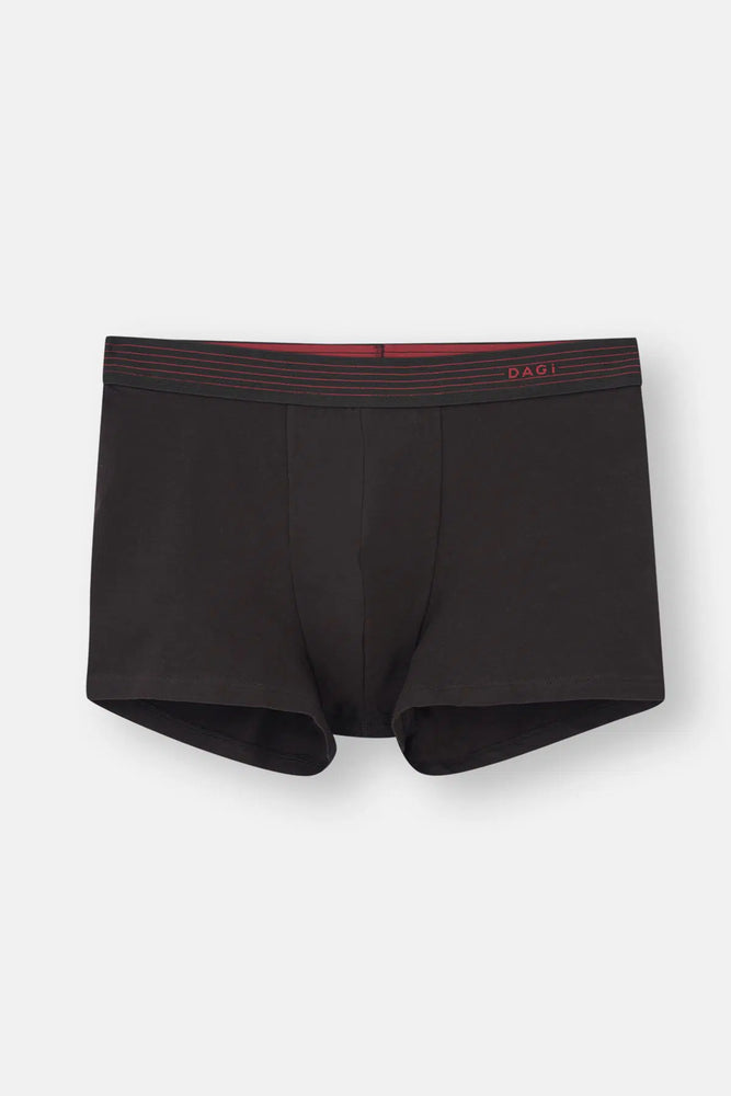 Siyah 5210 3'Lü Düz Pamuk Boxer
