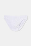 Beyaz Penye 2'li Slip Külot